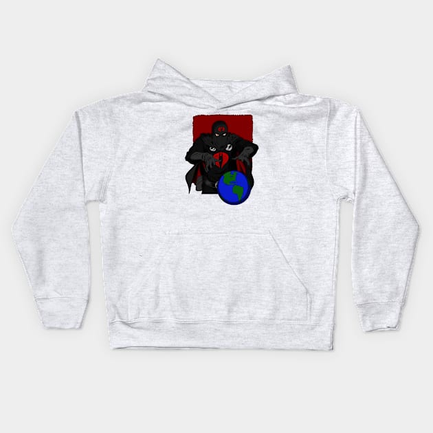 Cobra Commander - Black Shaded Kids Hoodie by BigOrangeShirtShop